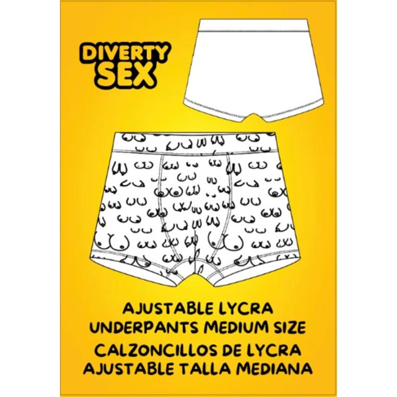 Boxer Imprimé Seins Taille Moyenne - Diablo Picante