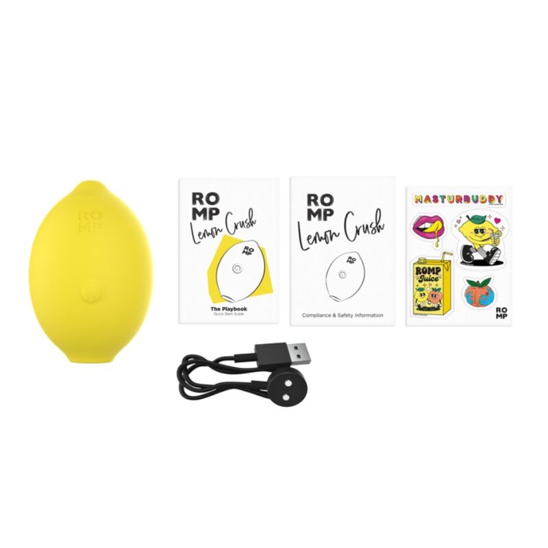 Stimulateur Clitoridien Lemon Crush Pleasure Air Jaune - ROMP