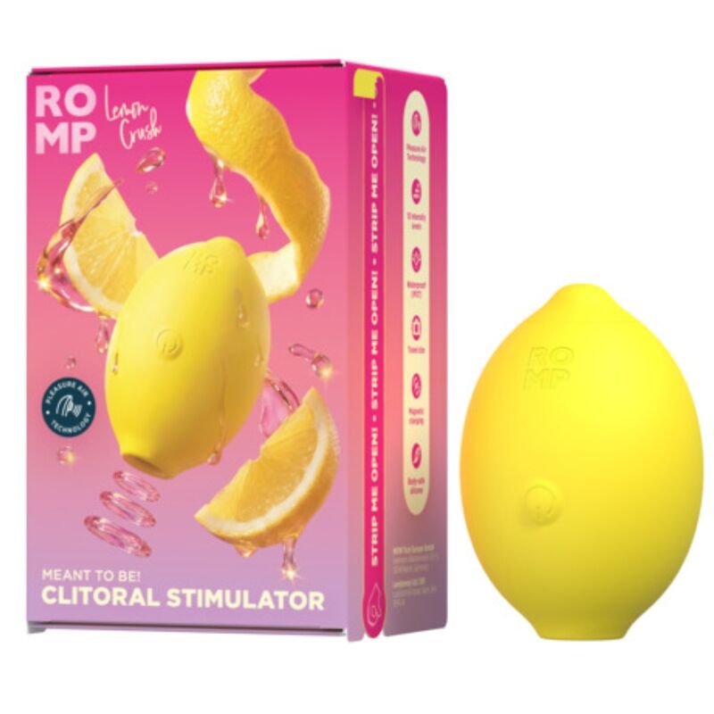 Stimulateur Clitoridien Lemon Crush Pleasure Air Jaune - ROMP