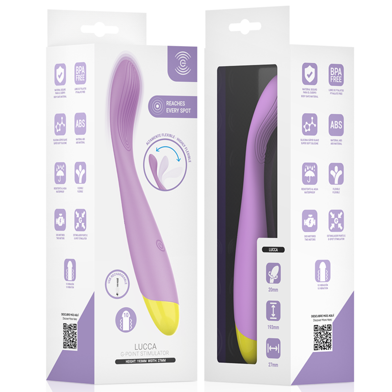 Stimulateur Point G Lucca Flexible Rechargeable USB - Intense High Tech
