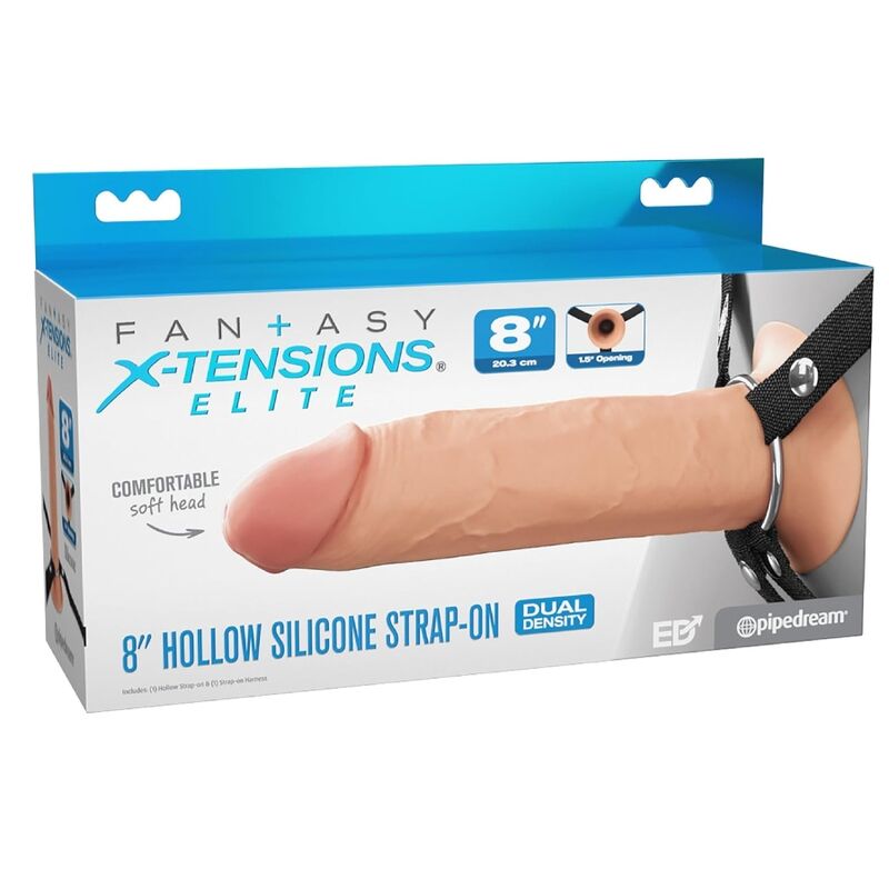 Strap-on Creux Elite 20,3 cm Silicone - Fantasy X-Tensions