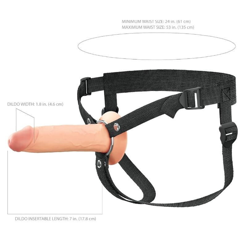 Strap-on Creux Elite 20,3 cm Silicone - Fantasy X-Tensions