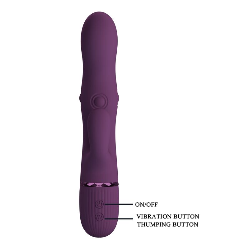 Vibromasseur Lapin Zach Rechargeable 5+5 Fonctions - Pretty Love