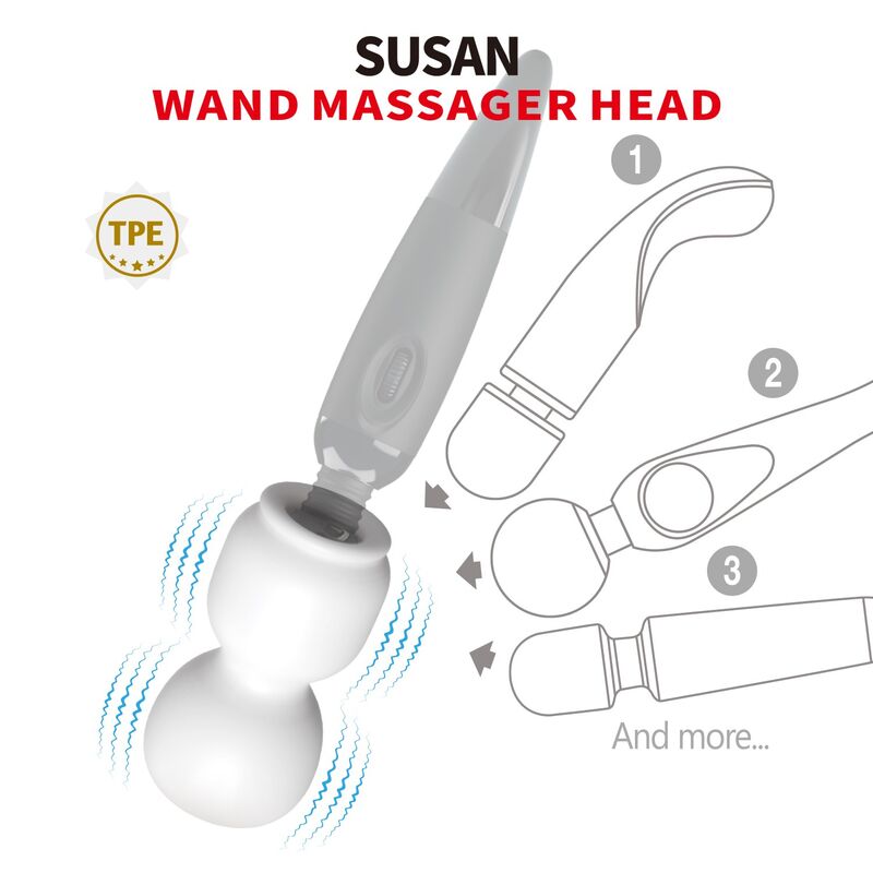 Embout Wand Susan Power Head Ø 6,5 cm - Pretty Love