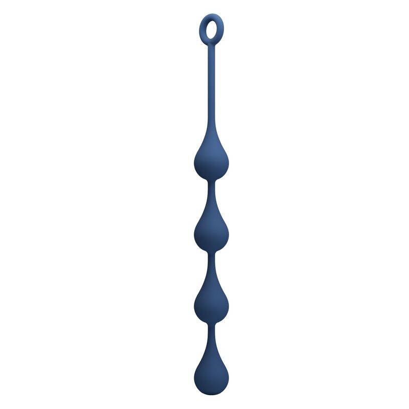 Perles Anales en Silicone Bleues Taille L - MR PLAY