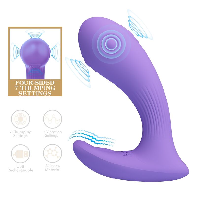 Vibromasseur Double Stimulation Andromeda Violet - Pretty Love