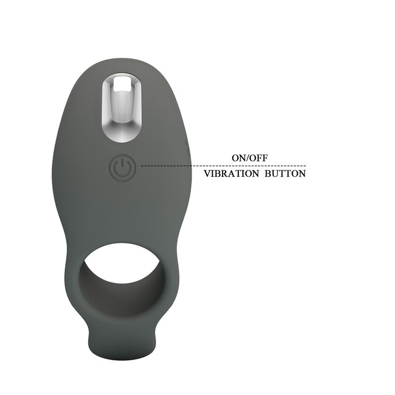 Anneau Vibrant Rechargeable Double Stimulation - Pretty Love
