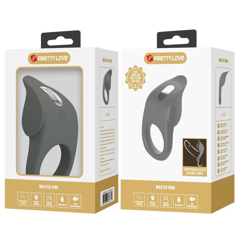 Anneau Vibrant Rechargeable Silicone Flexible - Pretty Love