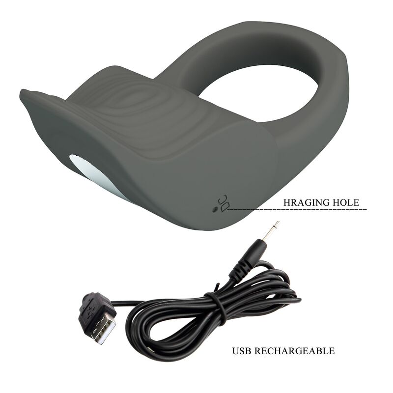 Anneau Vibrant Rechargeable Silicone Flexible - Pretty Love