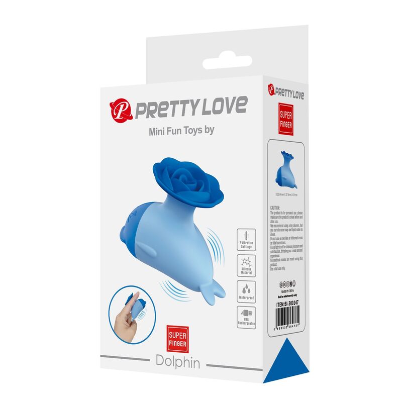 Mini Vibromasseur Rechargeable USB Dauphin - Pretty Love