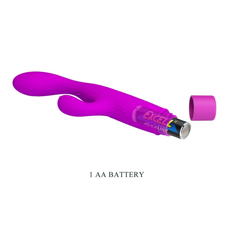 Vibromasseur Double Stimulation Point G Clitoris Violet - Pretty Love