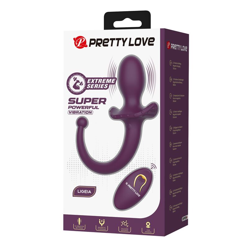Plug Anal Vibrant Queue Lioea 12 Fonctions Télécommande - Pretty Love