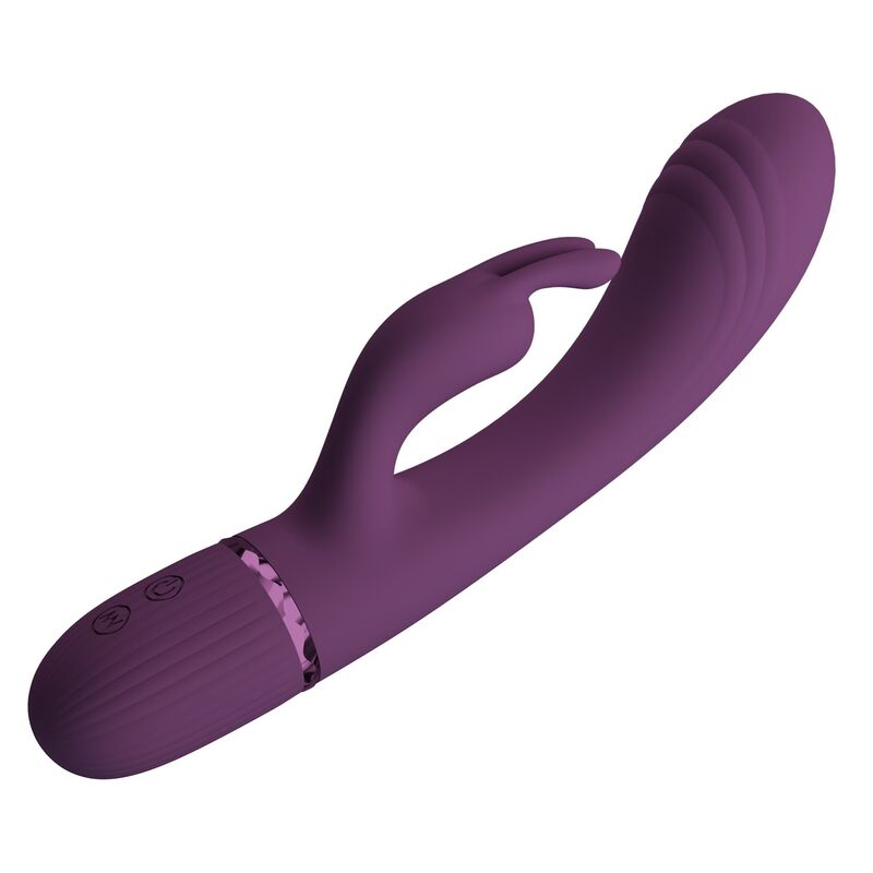 Vibromasseur Lapin Rocco 10 Fonctions Violet - Pretty Love