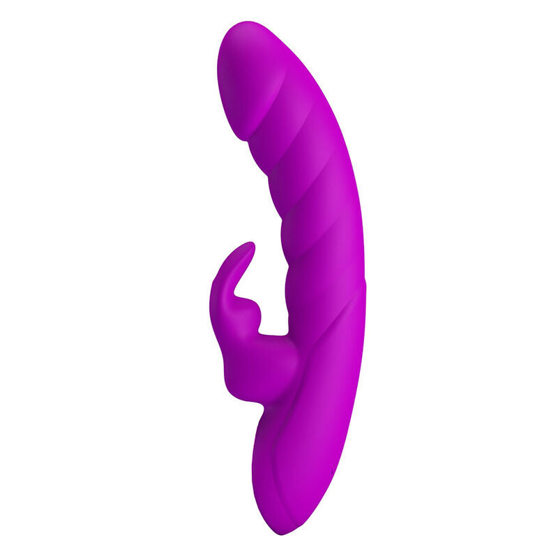 Vibromasseur Monica Double Stimulation Rechargeable Violet - Pretty Love