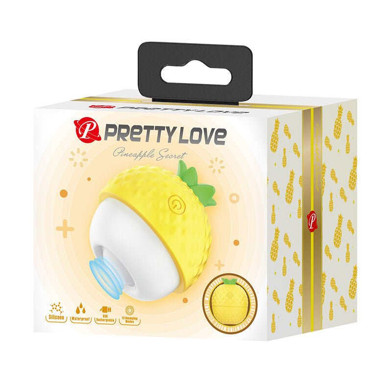Stimulateur Clitoridien Succion Poussée Jaune - Pretty Love