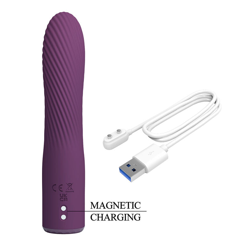 Vibromasseur Rechargeable Kissell 10 Fonctions Violet - Pretty Love