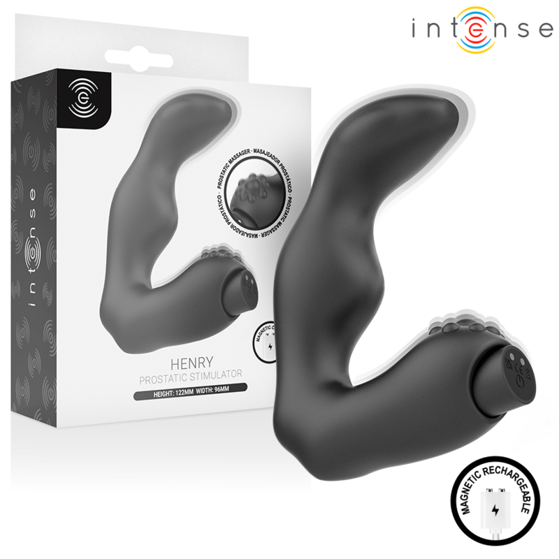 Masseur de Prostate Henry 10 Modes USB Silicone Noir - Intt For Him