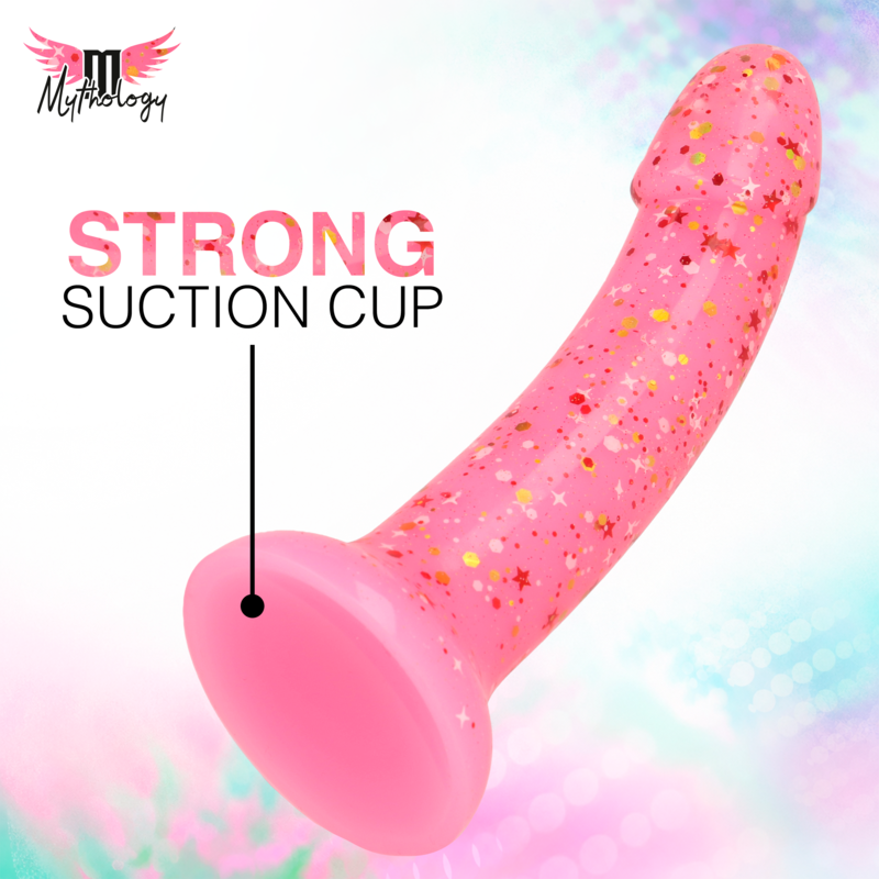 Gode Dildo Lyra 6 en Silicone Rose 17 cm Ventouse - Mythology