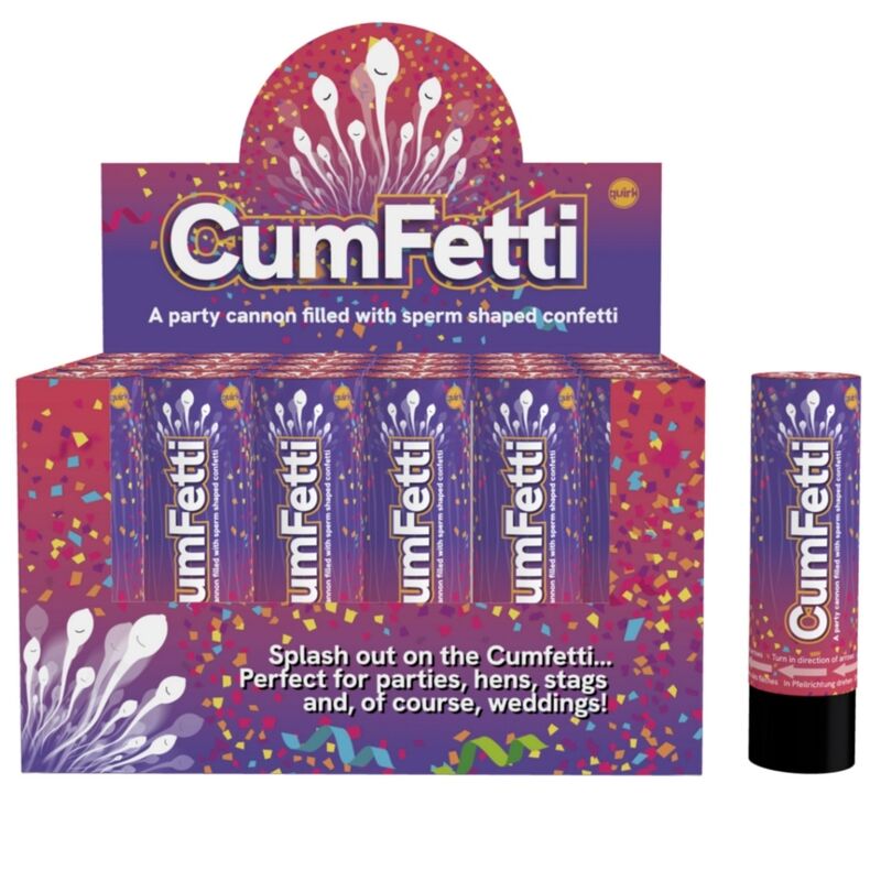 Lance-Confettis Spermatozoïdes Cumfetti 15 cm - Spencer & Fleetwood