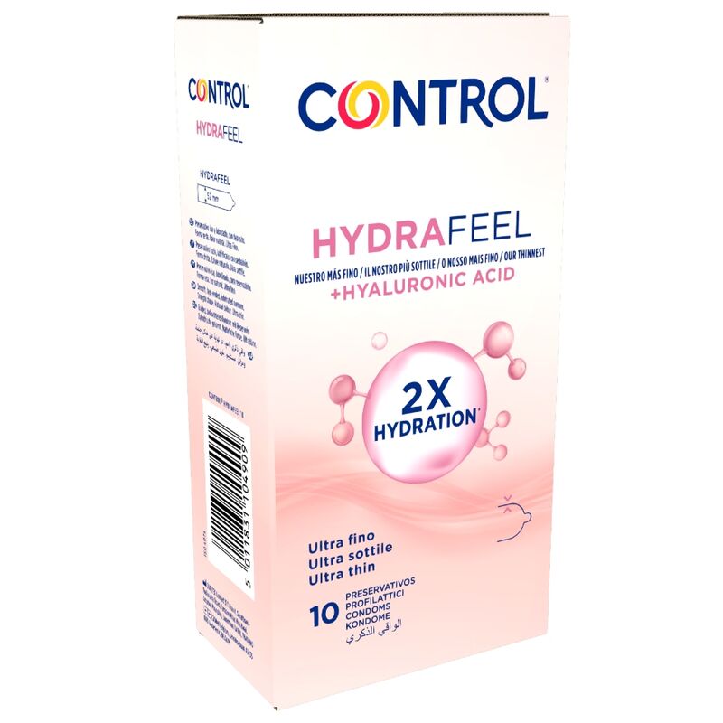 Préservatifs Ultra-Fins Hydrafeel Acide Hyaluronique 10 Unités - Control