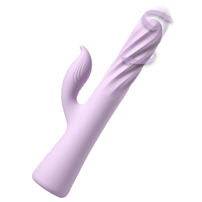 Vibromasseur Fantasy Twist Rotation Poussée Violet - Fantasy For Her