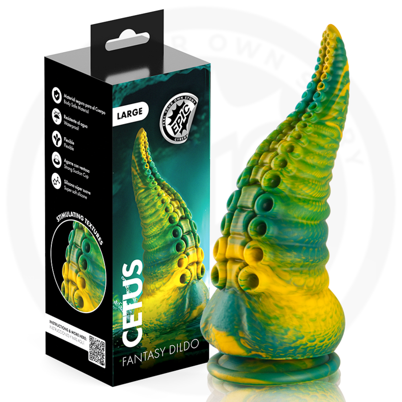 Gode Tentacule Cetus Vert Grande Taille 20,5 cm - Epic