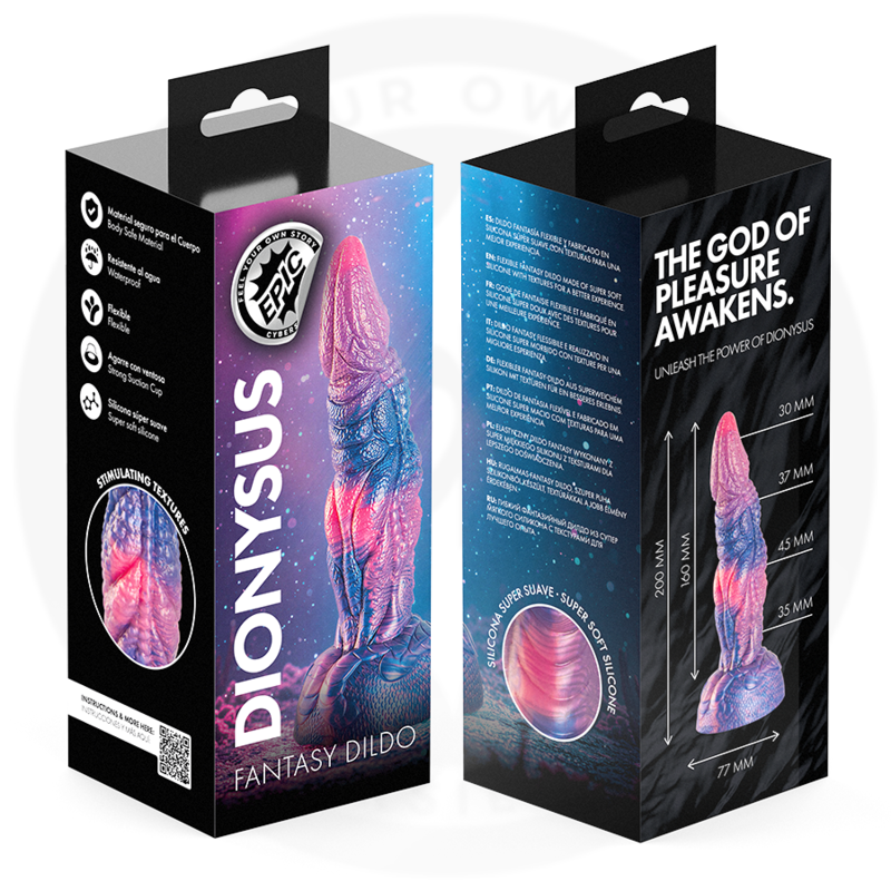 Gode Dildo Dionysus en Silicone 20 cm - Epic