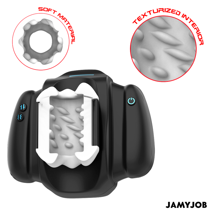 Masturbateur Automatique Play-R Vibration Support Téléphone Noir - Jamyjob