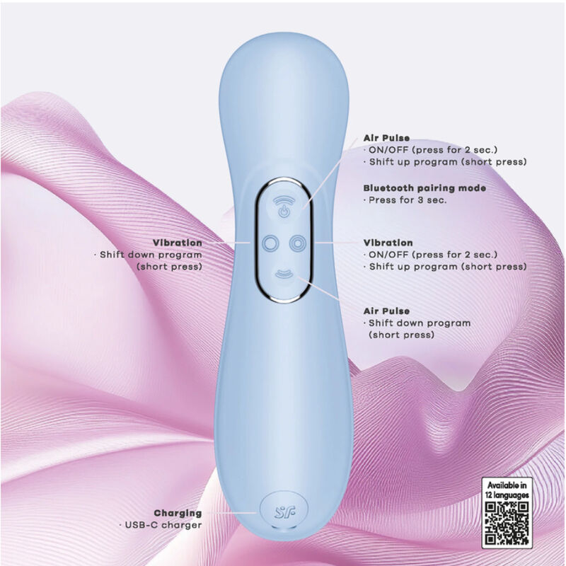 Stimulateur Clitoridien Pro 2 Génération 4 Bleu Sérénité - Satisfyer