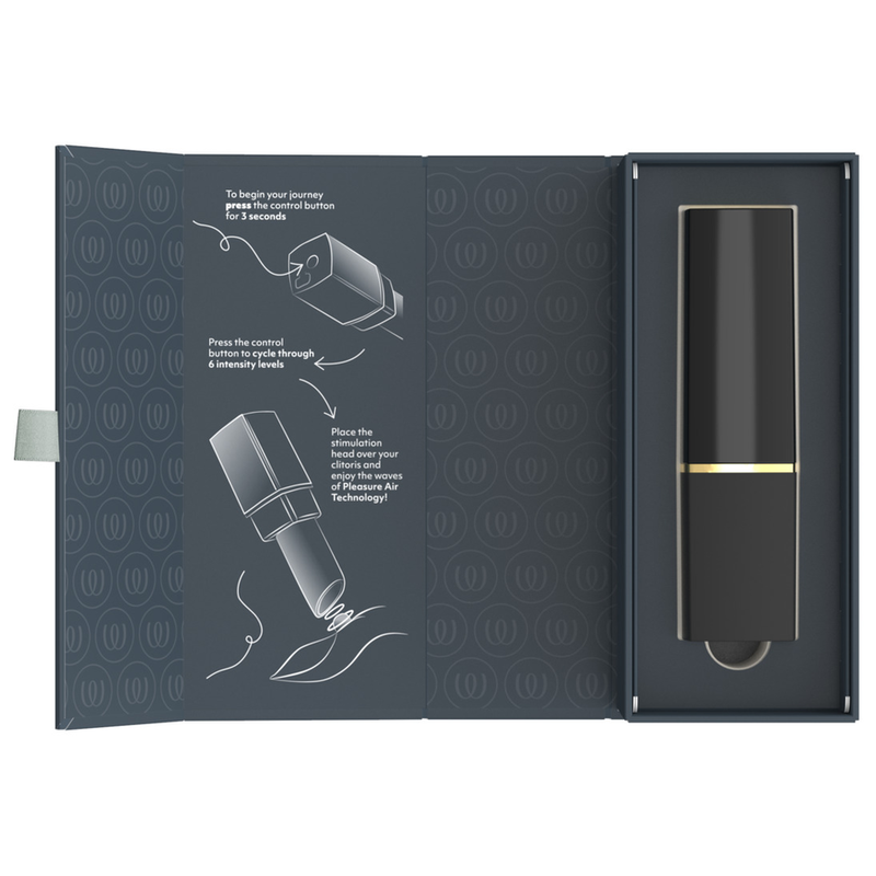 WOMANIZER - STIMULATEUR CLITORIAL À SUCCION BEAUTÉ 6 NIVEAUX D'INTENSITÉ NOIR ET OR