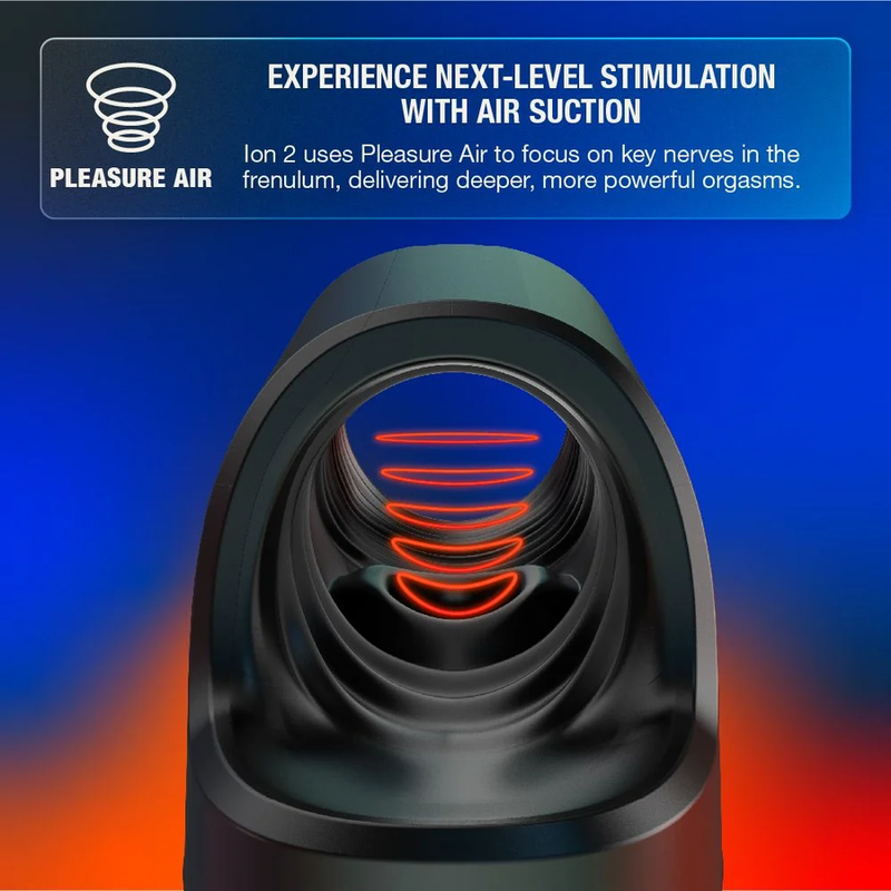 ARCWAVE - ION 2 STROKER MASCULIN AVEC STIMULATION PAR ONDES D'AIR PULSÉES NOIR