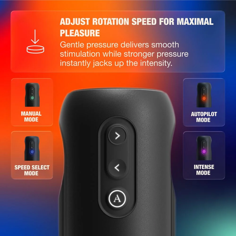 ARCWAVE - ORBIT MASTURBATEUR MASCULIN ROTATIF À 360° AVEC CONTRÔLE PAR APPLICATION NOIR