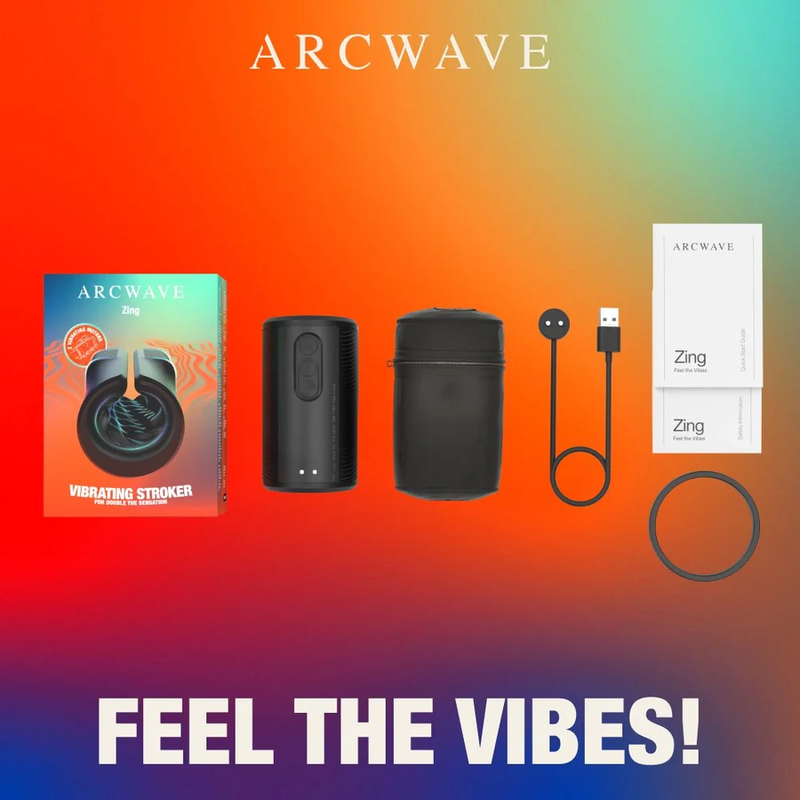 ARCWAVE - ZING STROKER MASCULIN VIBRANT À DOUBLE MOTEUR NOIR