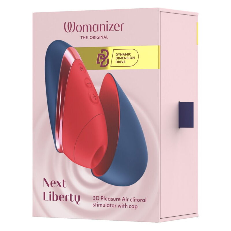 WOMANIZER - NEXT LIBERTY 3D PLEASURE AIR STIMULATEUR CLITORIAL BLEU/ROUGE