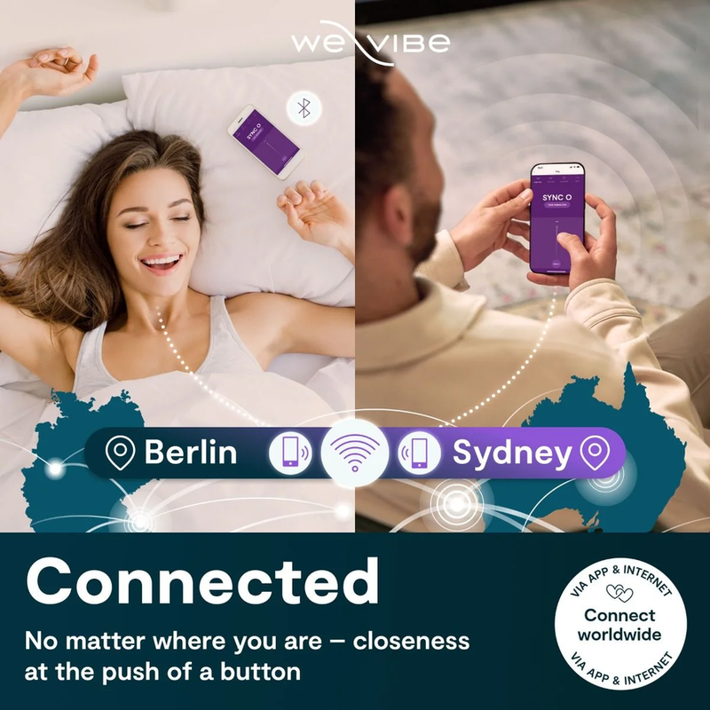 WE-VIBE - VIBRATEUR DE COUPLES SYNC O ENVELOPPEMENT-STIMULATION VIOLET CLAIR
