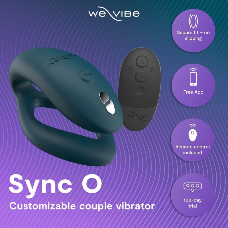 We-Vibe Sync 2 Vibromasseur Couple Télécommandé Vert Velours