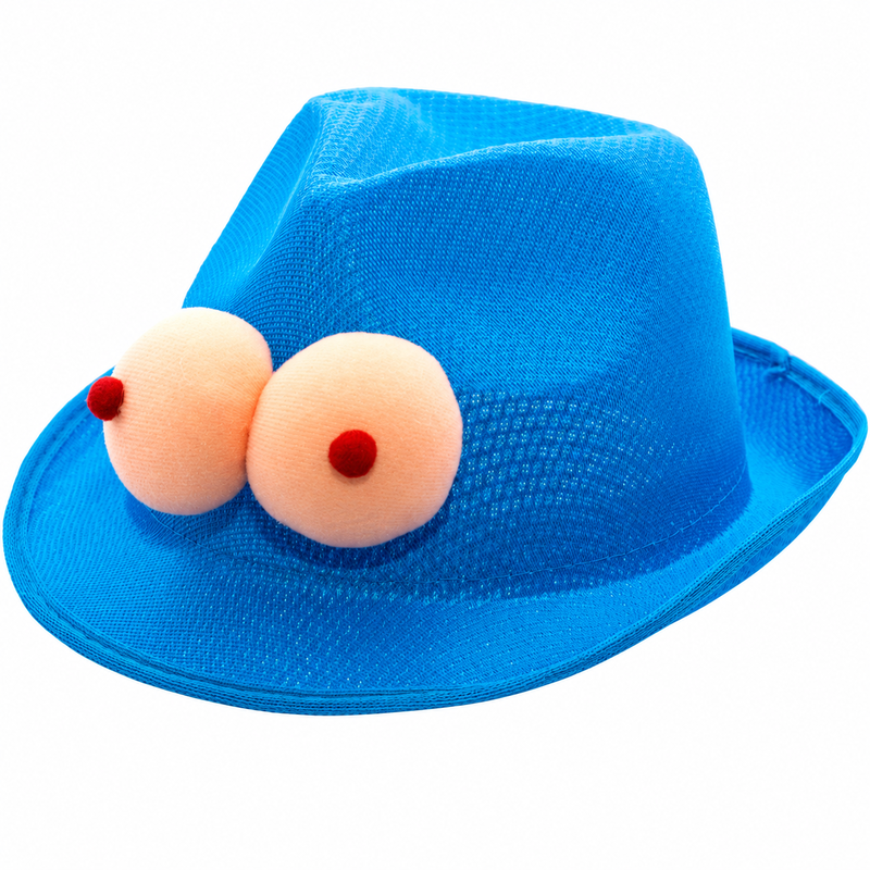 DIABLO PICANTE - CHAPEAU BLEU À MOTIFS DE POITRINE