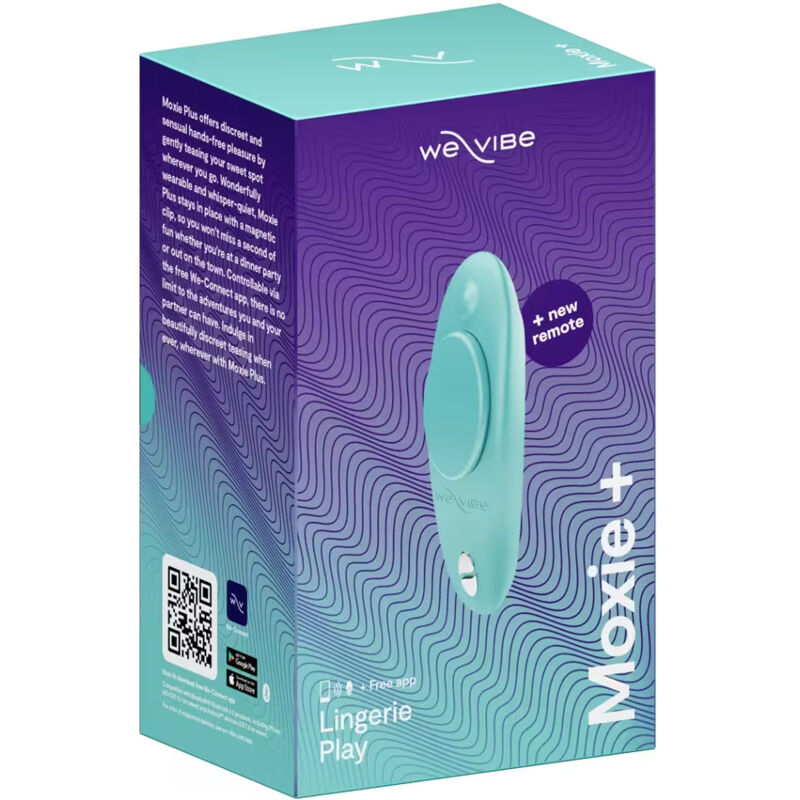 WE-VIBE - MOXIE+ VIBRATEUR DE CULOTTE À CLIP MAGNÉTIQUE AQUA