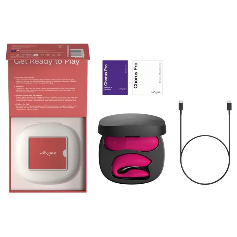 WE-VIBE - VIBRATEUR CHORUS PRO PREMIUM POUR COUPLES ROSE ÉLECTRIQUE