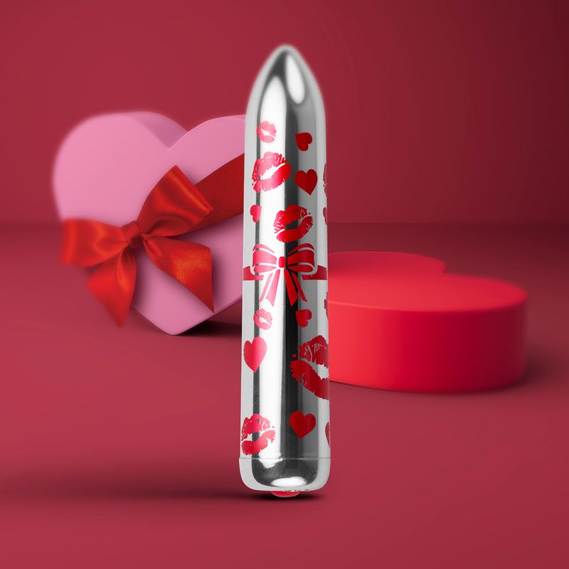 ROCKS-OFF - GIFTING LOVE MINI VIBRATEUR BULLET RECHARGEABLE AVEC 16 FONCTIONS ARGENT
