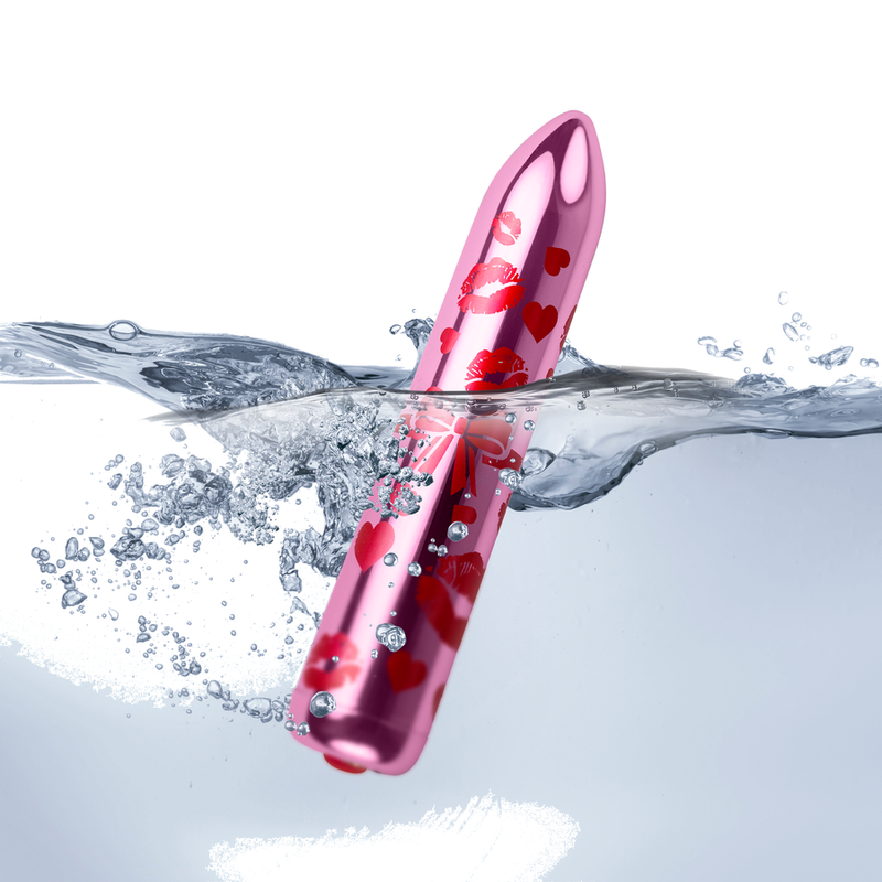 ROCKS-OFF - GIFTING LOVE MINI VIBRATEUR BULLET RECHARGEABLE AVEC 16 FONCTIONS ROSE