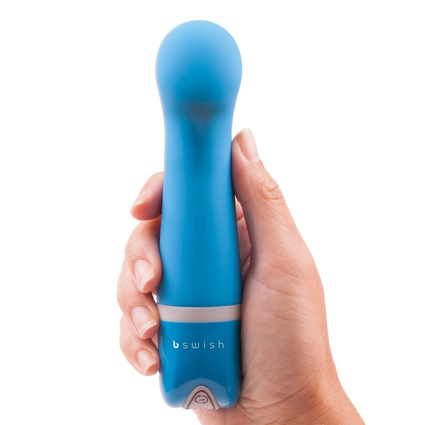 B Swish - Mini Vibro Bdesired Deluxe Incurvé - Bleu