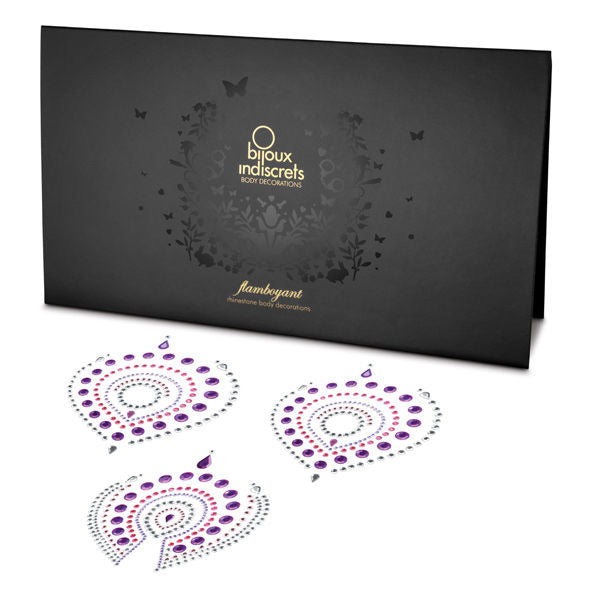 Bijoux Indiscrets - Cache Seins Flamboyant Lilas & Rose