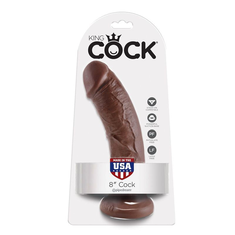 Gode Réaliste King Cock 8 Marron 20.3cm - Pipedream