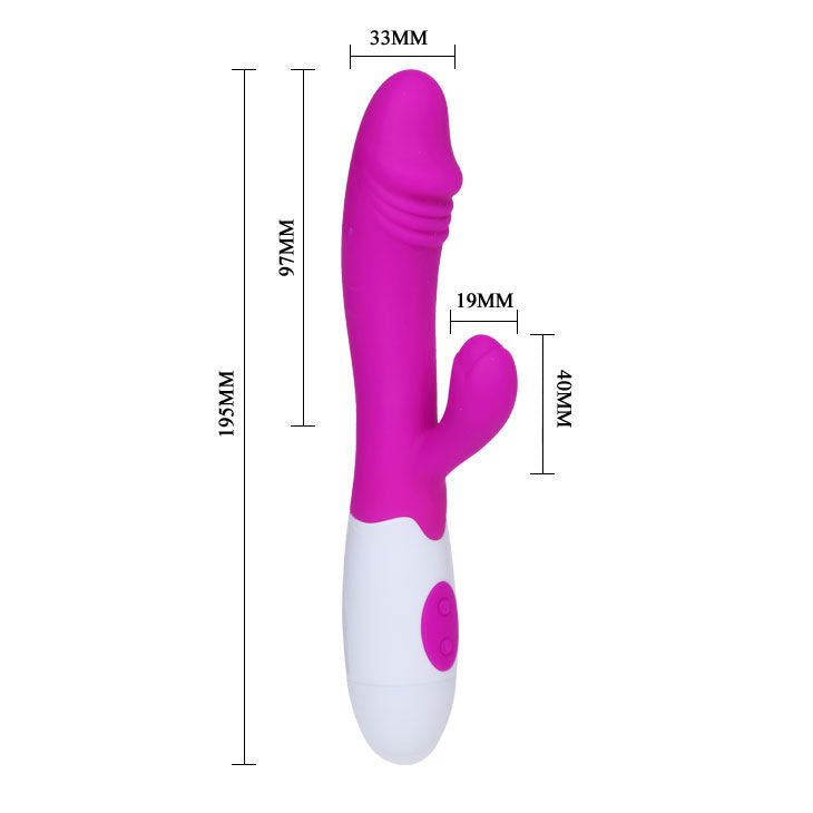 Vibromasseur Flirtation Snappy Lilas et Blanc - Pretty Love