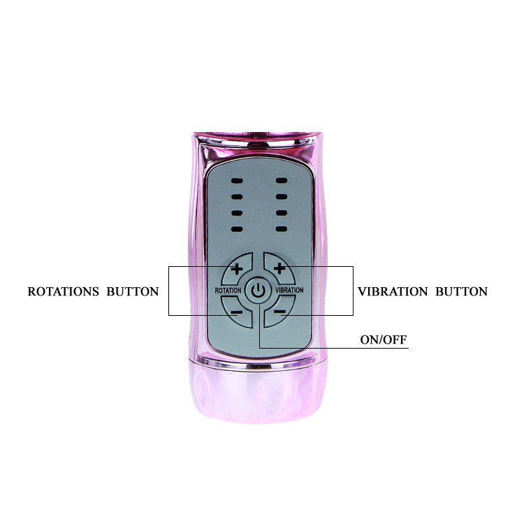 Baile - Vibro rabbit avec billes rotatives Throbbing Butterfly - Rose