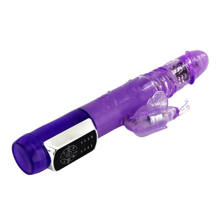 Baile - Vibro rabbit avec billes rotatives Butterfly Prince - Violet