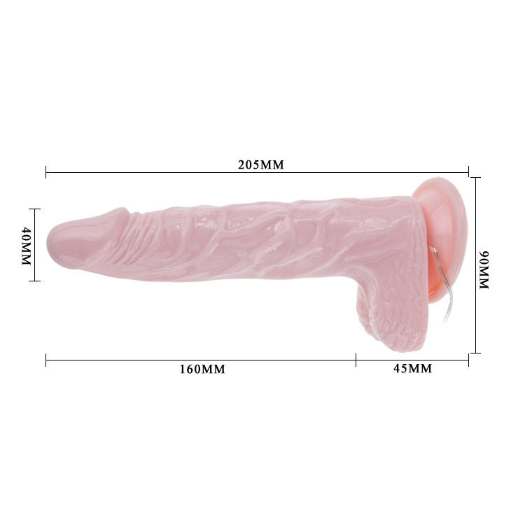 Baile - Gode Vibrant Réaliste avec Ventouse - 20,5 cm