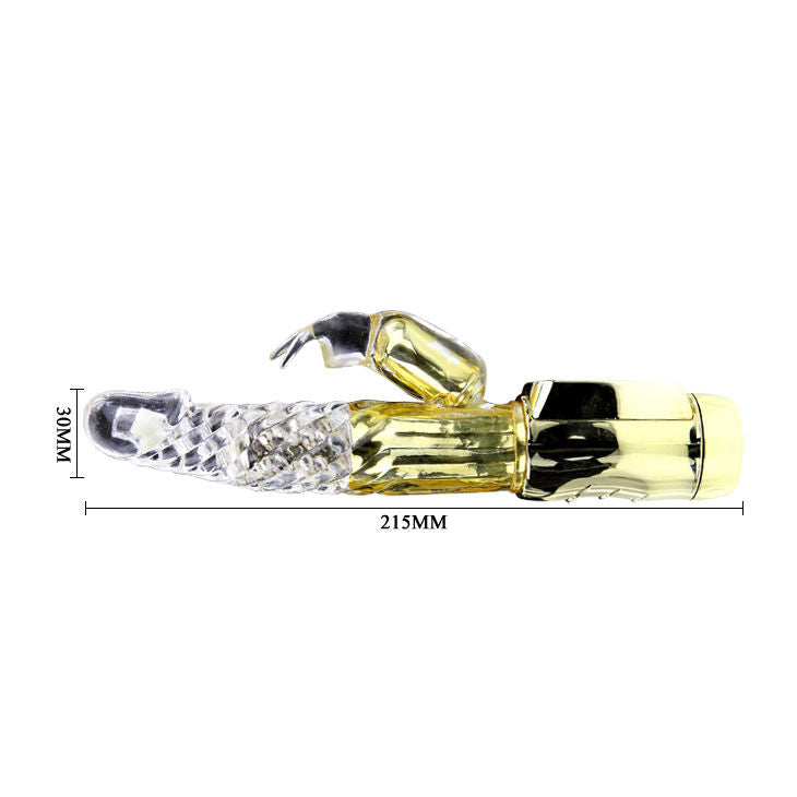 Baile - Vibro rabbit avec billes rotatives Gold Prince - Or
