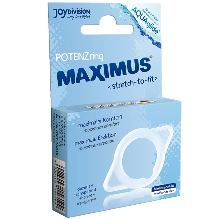 Anneau Pénien Maximus Blanc Taille S - JoyDivision